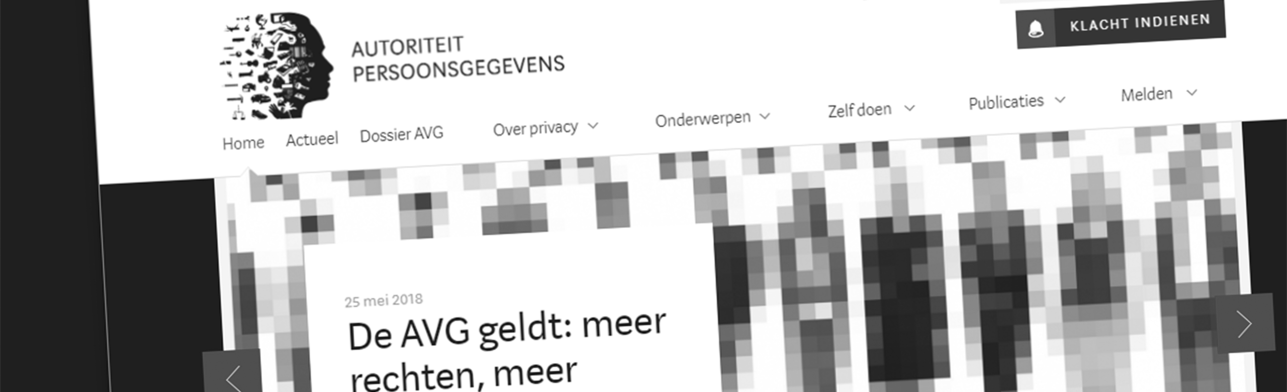 Corporate website Autoriteit Persoonsgegevens