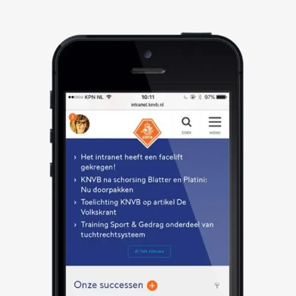 Afbeelding KNVB app