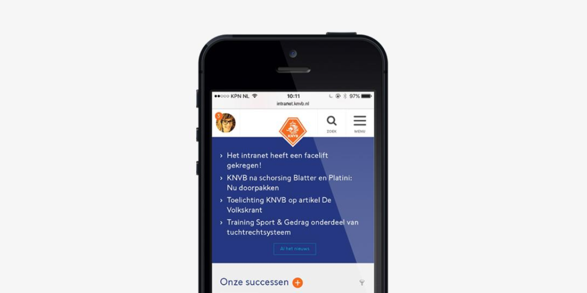 Afbeelding KNVB app